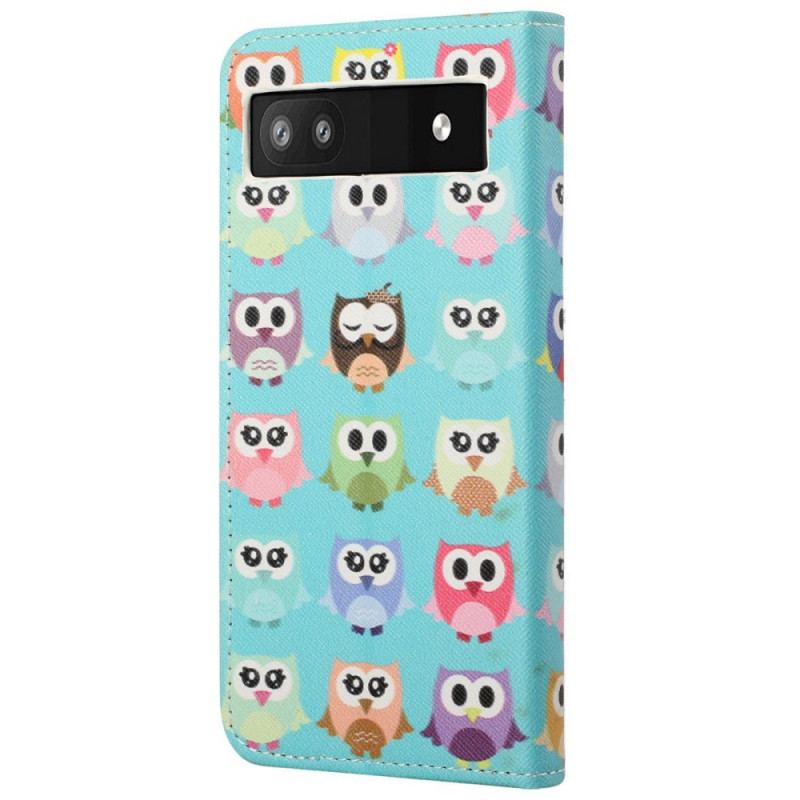 Flip Cover Google Pixel 6A Klan Af Ugler