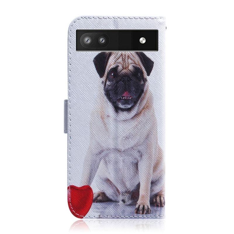 Flip Cover Google Pixel 6A Mops Hund