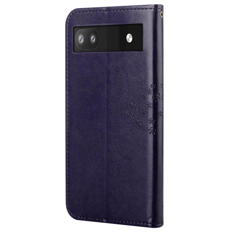 Flip Cover Google Pixel 6A Ugletræ Med Snor