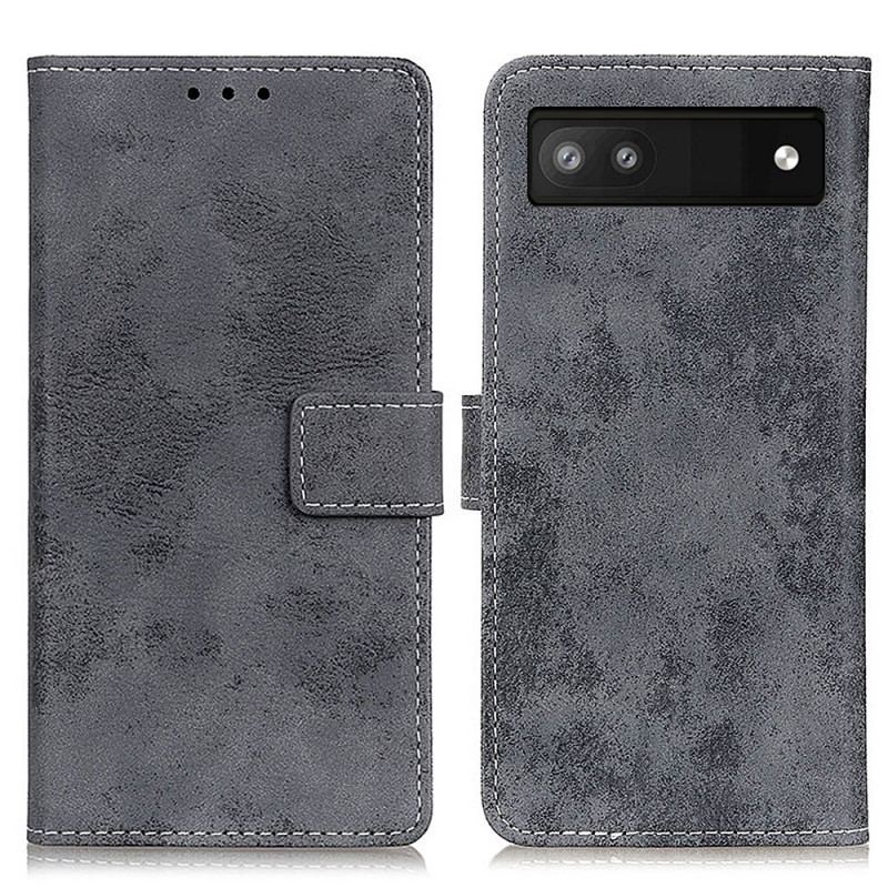 Flip Cover Google Pixel 6A Vintage Læder Stil