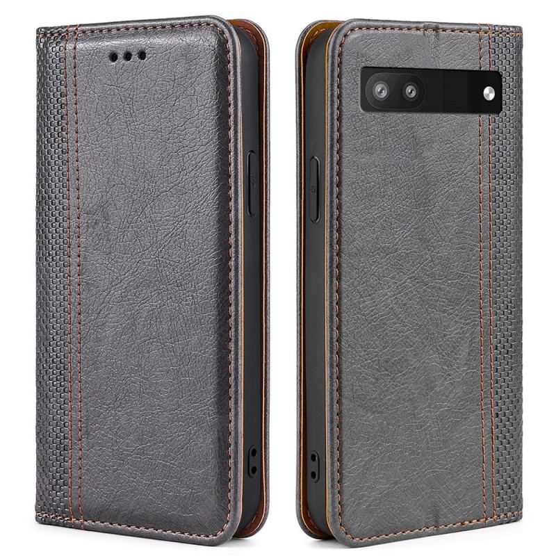 Flip Cover Google Pixel 6A Vintage-stil