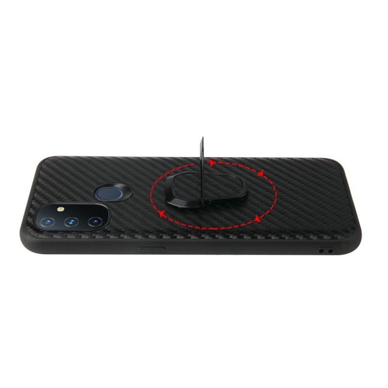 Cover OnePlus Nord N100 Carbon Fiber Ring-support