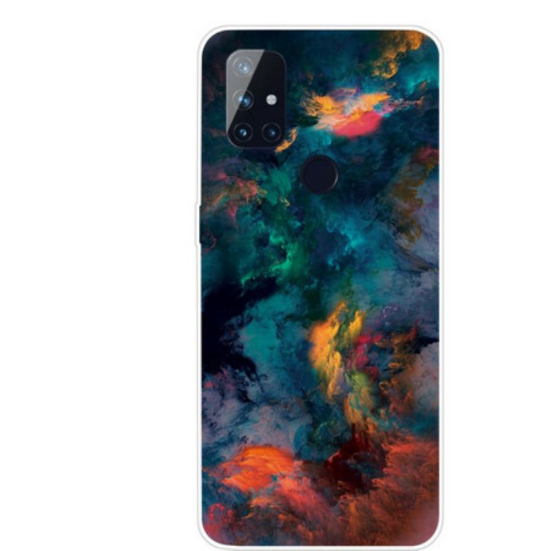 Cover OnePlus Nord N100 Farverige Skyer