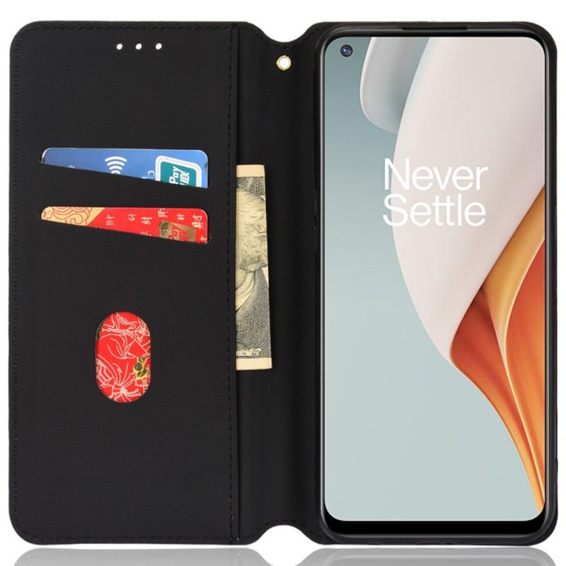 Cover OnePlus Nord N100 Flip Cover 3d Diamant Læder Effekt