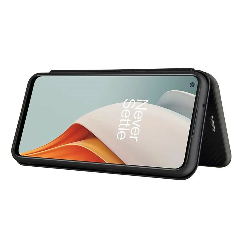 Cover OnePlus Nord N100 Flip Cover Kulfiber