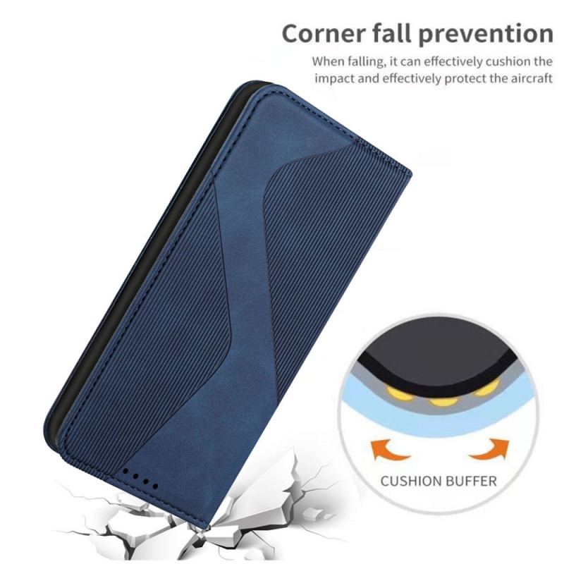 Cover OnePlus Nord N100 Flip Cover Læderstil S-design