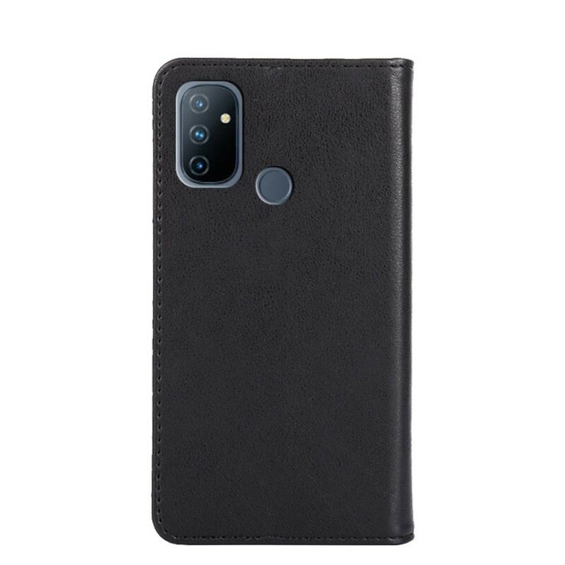 Cover OnePlus Nord N100 Flip Cover Stil Lædernitte