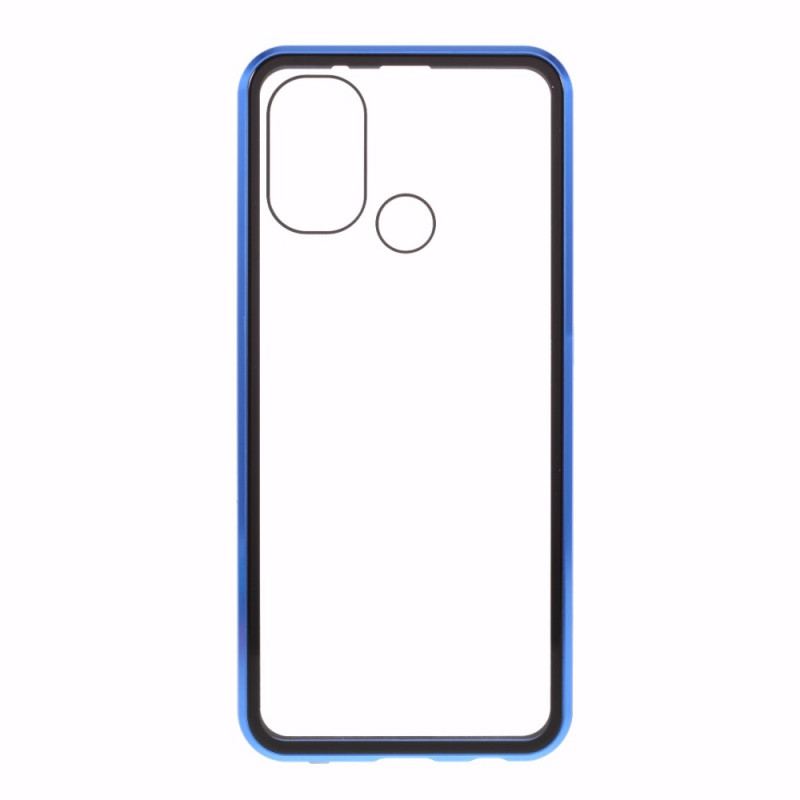 Cover OnePlus Nord N100 For- Og Bagside Hærdet Glas Og Metal