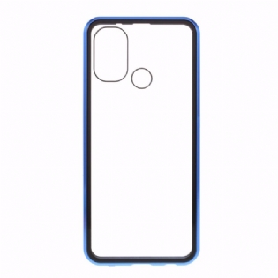 Cover OnePlus Nord N100 For- Og Bagside Hærdet Glas Og Metal