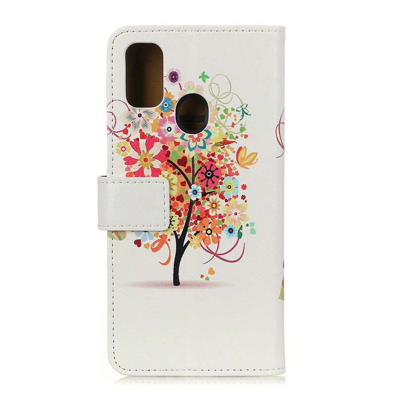 Flip Cover OnePlus Nord N100 Blomstrende Træ