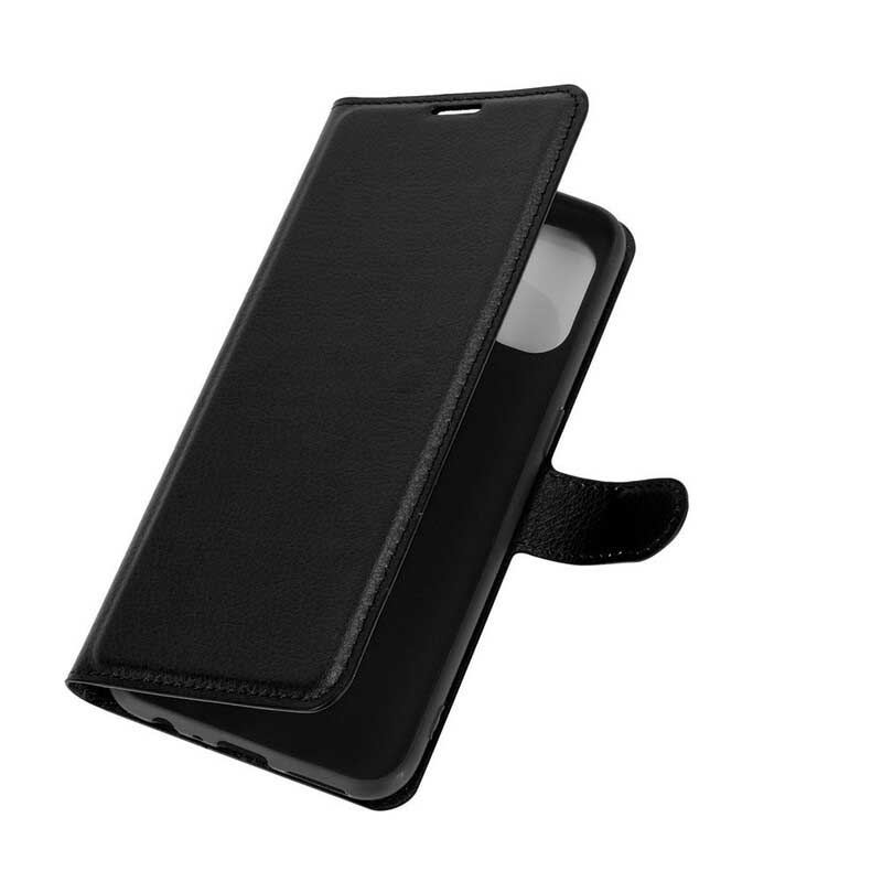 Flip Cover OnePlus Nord N100 Klassisk Litchi-effekt