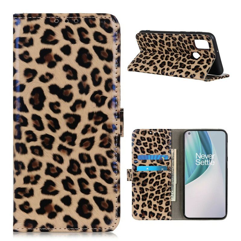 Flip Cover OnePlus Nord N100 Leopard