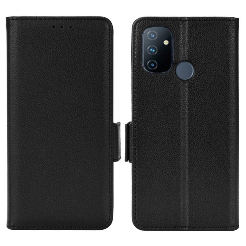 Flip Cover OnePlus Nord N100 Lychee Læder Stil