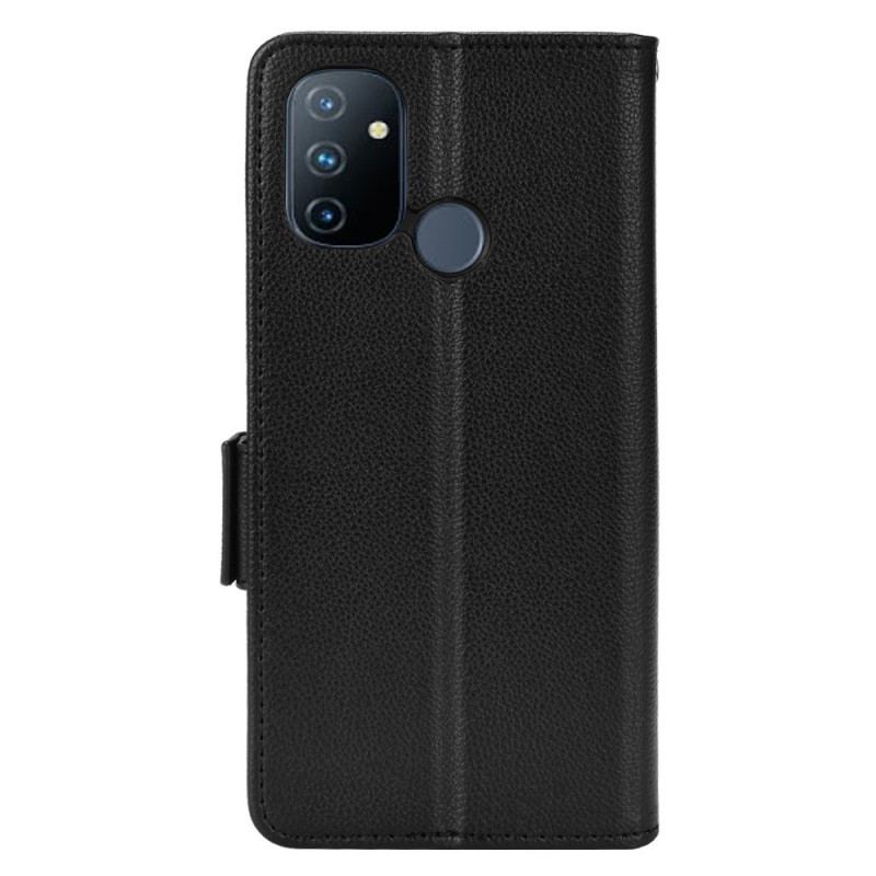 Flip Cover OnePlus Nord N100 Lychee Læder Stil