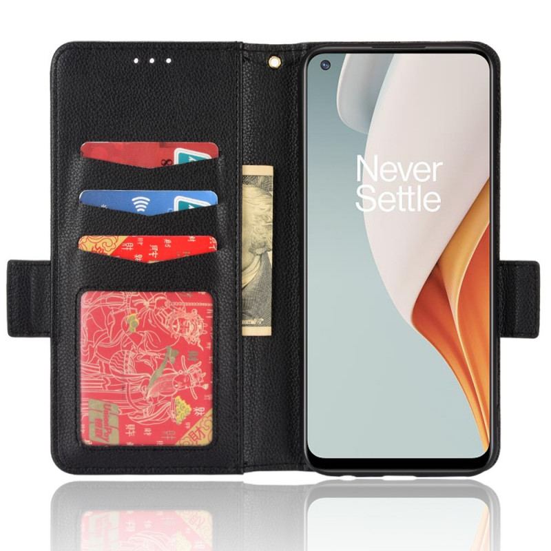 Flip Cover OnePlus Nord N100 Lychee Læder Stil