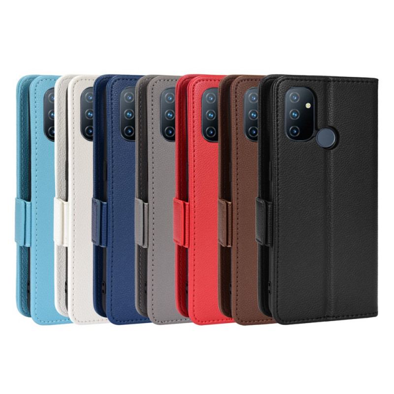 Flip Cover OnePlus Nord N100 Lychee Læder Stil