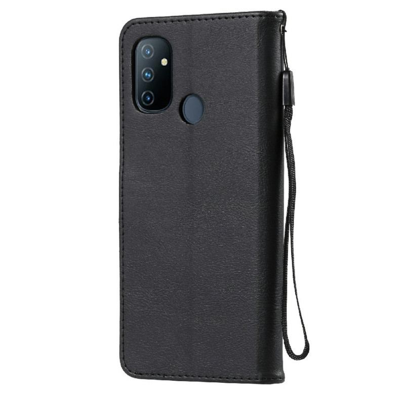 Flip Cover OnePlus Nord N100 Med Snor Strappy Lædereffekt