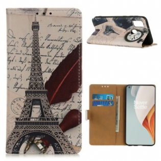 Flip Cover OnePlus Nord N100 Poetens Eiffeltårn