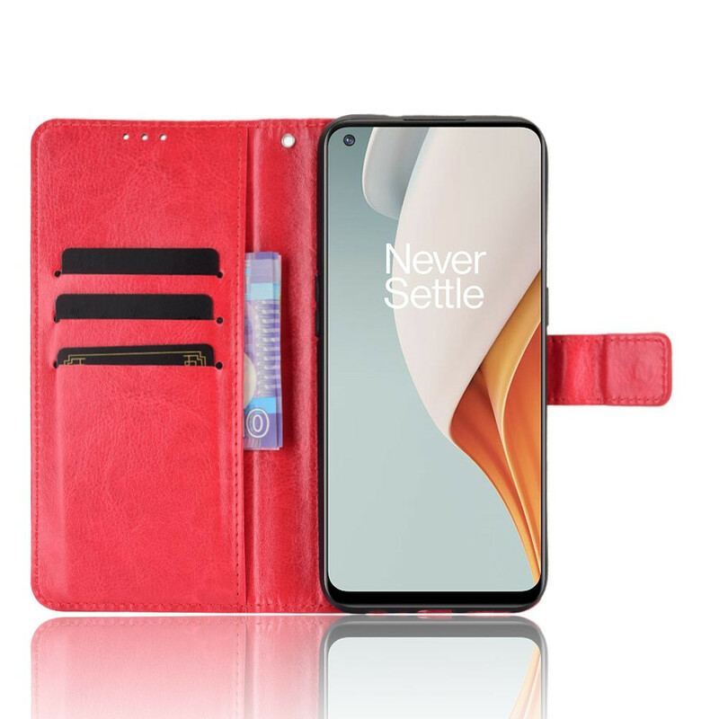 Flip Cover OnePlus Nord N100 Prangende Kunstlæder