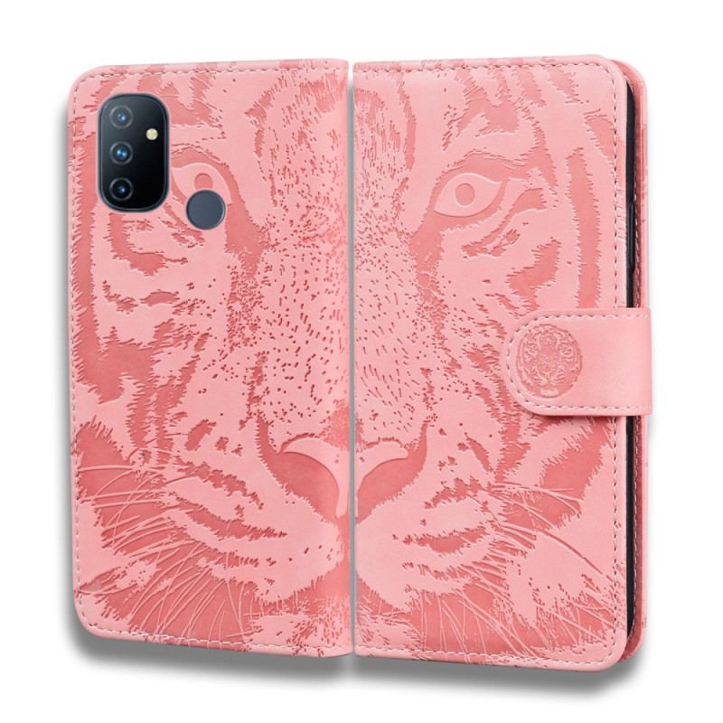 Flip Cover OnePlus Nord N100 Tiger Ansigtsprint