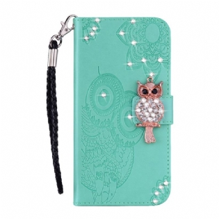 Flip Cover OnePlus Nord N100 Ugle Mandala Og Charm