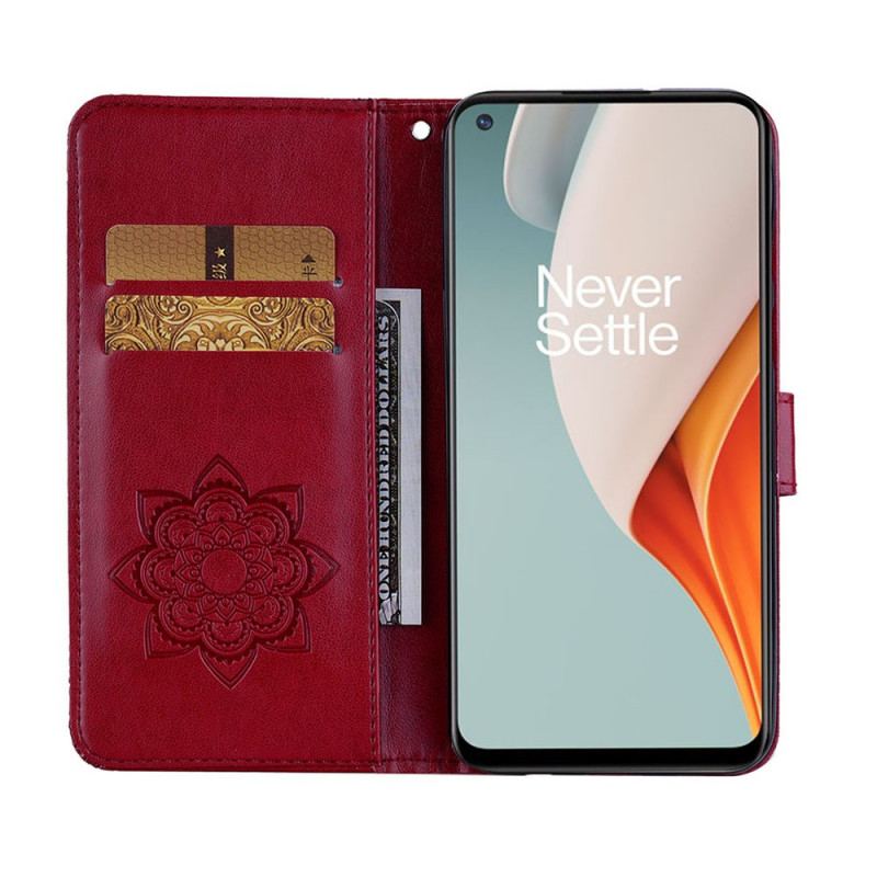 Flip Cover OnePlus Nord N100 Ugle Mandala Og Charm