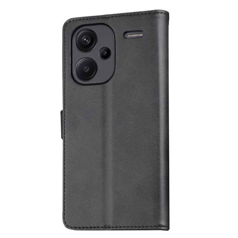 Flip Cover Til Xiaomi Redmi Note 13 Pro Plus 5g Azns Lædereffekt