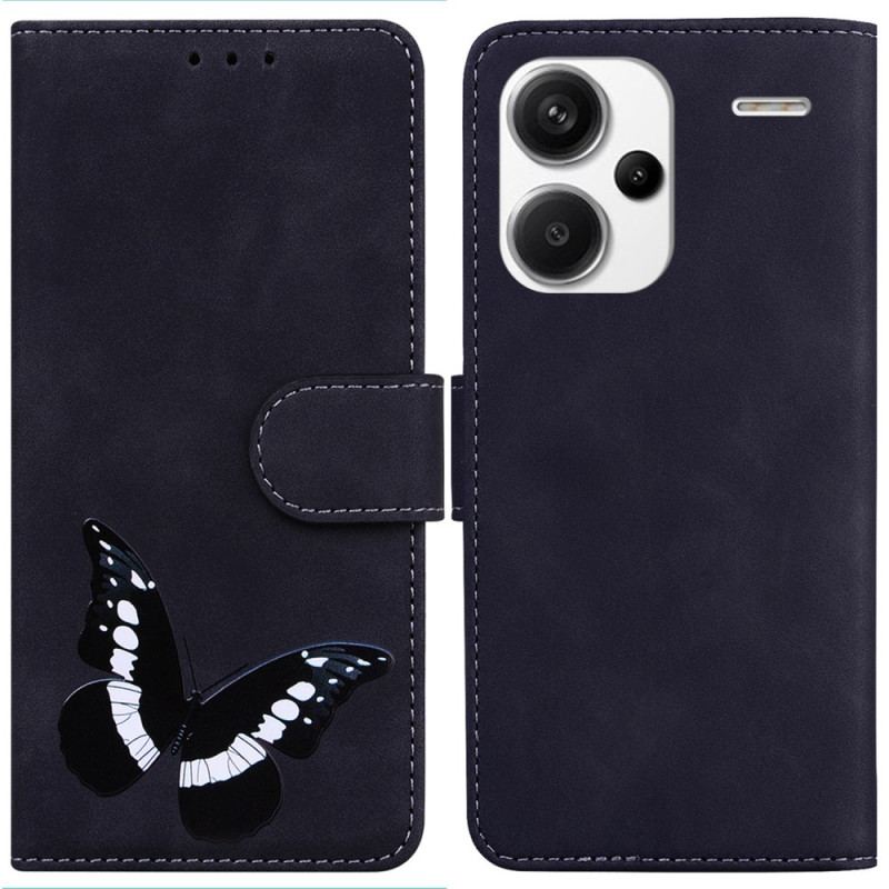 Flip Cover Til Xiaomi Redmi Note 13 Pro Plus 5g Sommerfugl