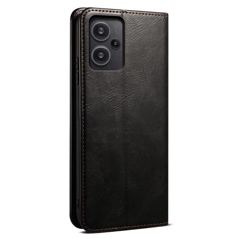 Flip Cover Til Xiaomi Redmi Note 13 Pro Plus 5g Vokset Kunstlæder