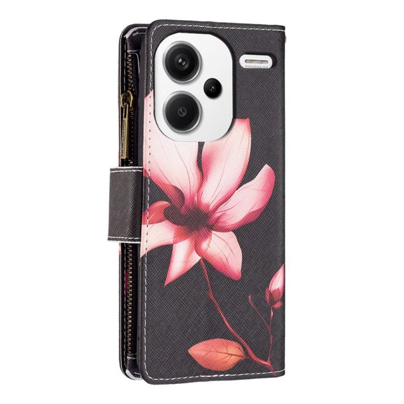 Flip Cover Xiaomi Redmi Note 13 Pro Plus 5g Lotus Wallet