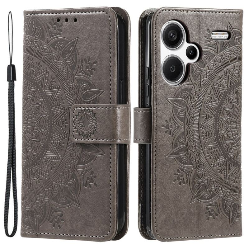 Flip Cover Xiaomi Redmi Note 13 Pro Plus 5g Mandala Sol Med Rem