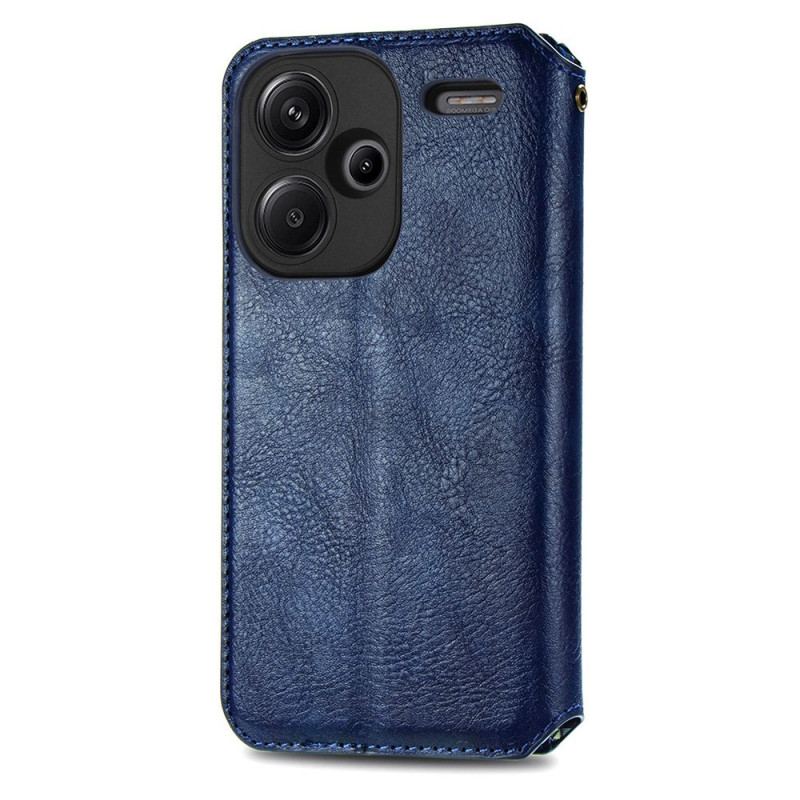 Flip Cover Xiaomi Redmi Note 13 Pro Plus 5g Vintage Diamantmønster