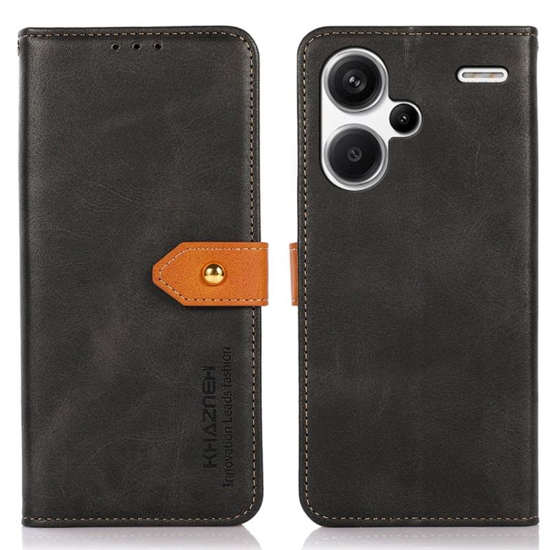 Flip Cover Xiaomi Redmi Note 13 Pro Plus 5g Vintage Khazneh Lås