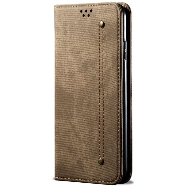 Læder Cover Xiaomi Redmi Note 13 Pro Plus 5g Jeansstof