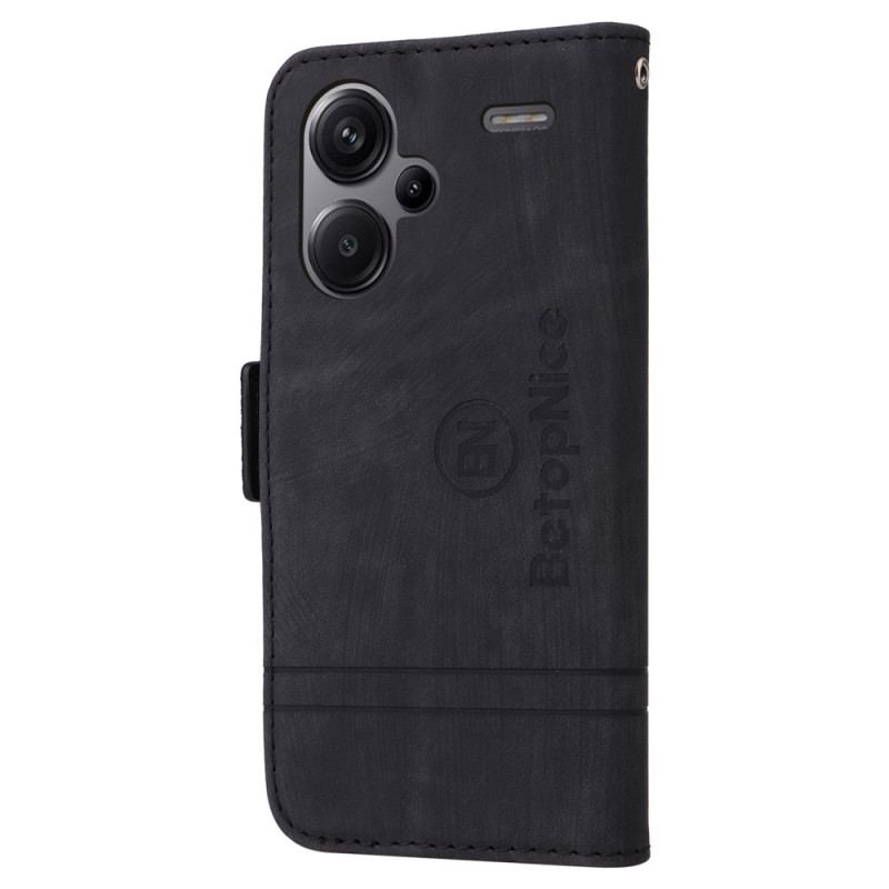 Læder Cover Xiaomi Redmi Note 13 Pro Plus 5g Telefon Etui Betopnice