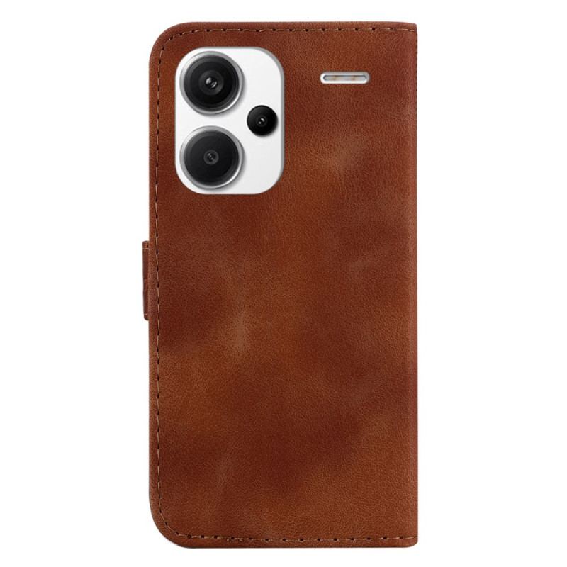 Læder Cover Xiaomi Redmi Note 13 Pro Plus 5g Telefon Etui Design 7 Med Rem