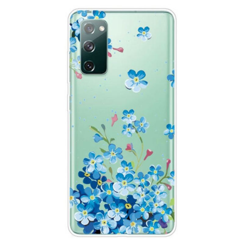 Cover Samsung Galaxy S20 FE Blå Blomster