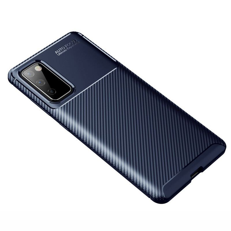 Cover Samsung Galaxy S20 FE Fleksibel Kulfibertekstur