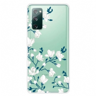 Cover Samsung Galaxy S20 FE Hvide Blomster