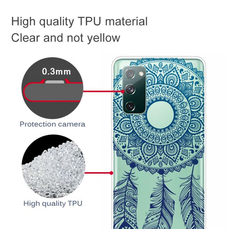 Cover Samsung Galaxy S20 FE Mandala Med Enkelt Blomst