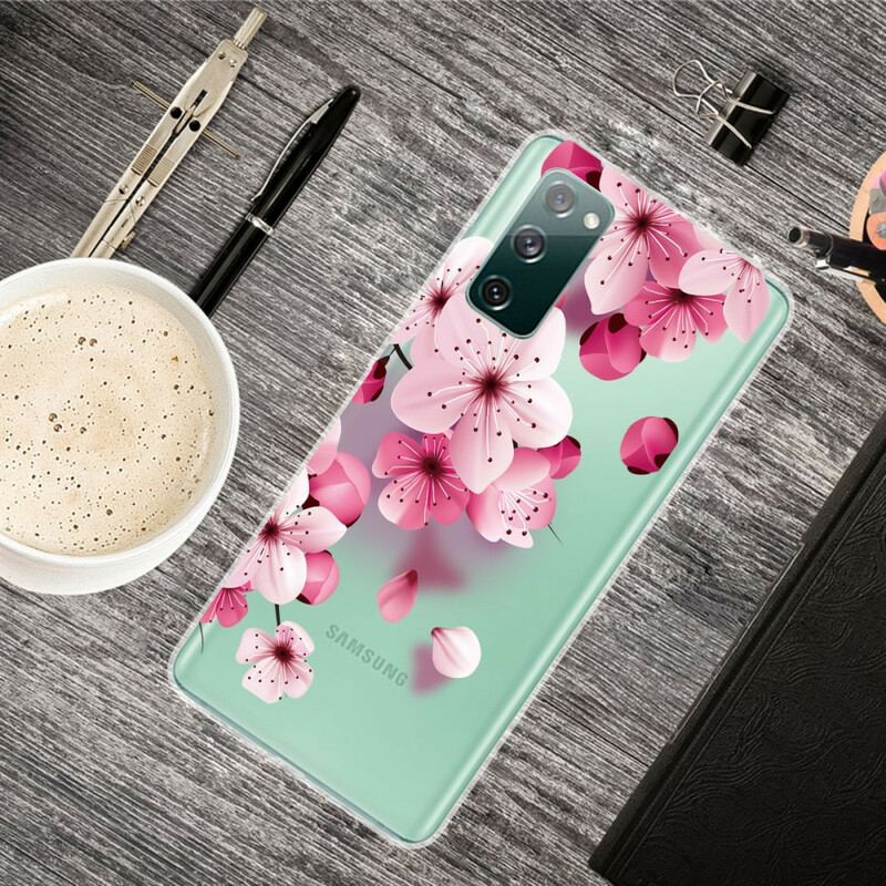 Cover Samsung Galaxy S20 FE Små Lyserøde Blomster