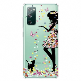 Cover Samsung Galaxy S20 FE Smukt Blomsterhoved