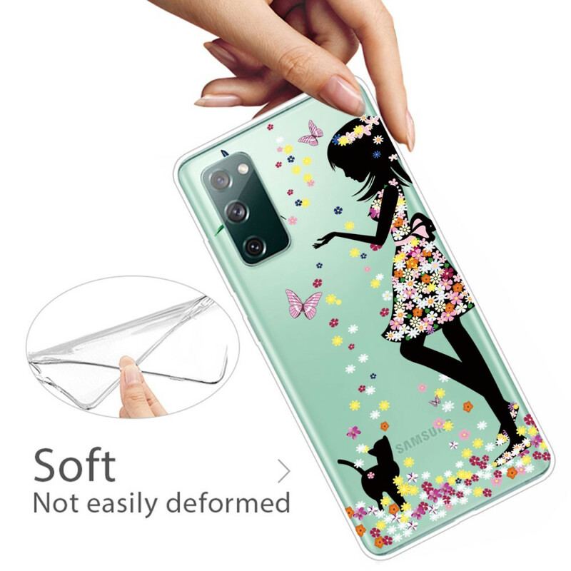 Cover Samsung Galaxy S20 FE Smukt Blomsterhoved