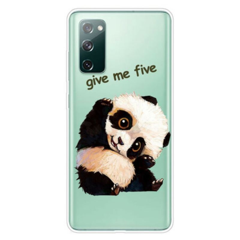 Cover Samsung Galaxy S20 FE Sømløs Panda Giv Me Five