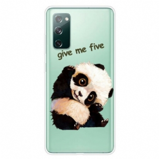 Cover Samsung Galaxy S20 FE Sømløs Panda Giv Me Five