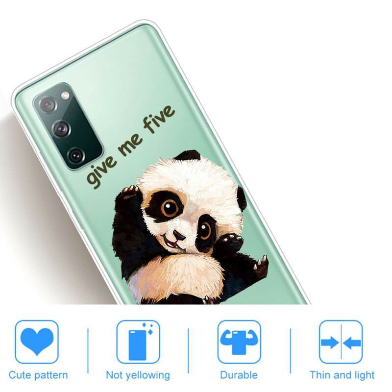 Cover Samsung Galaxy S20 FE Sømløs Panda Giv Me Five