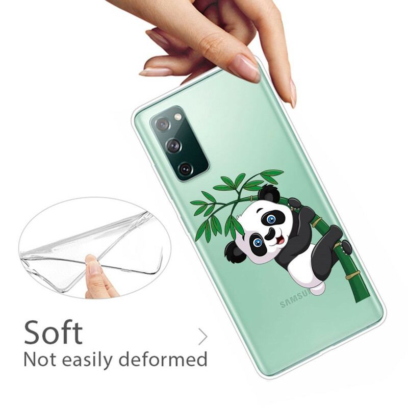 Cover Samsung Galaxy S20 FE Sømløs Panda På Bambus