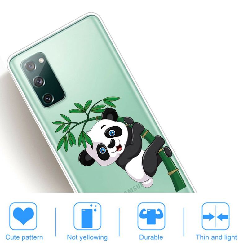 Cover Samsung Galaxy S20 FE Sømløs Panda På Bambus