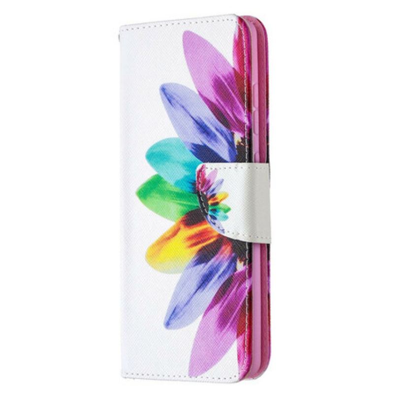 Flip Cover Samsung Galaxy S20 FE Akvarel Blomst