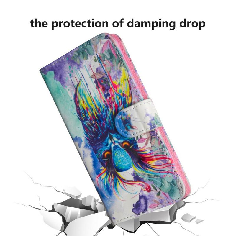 Flip Cover Samsung Galaxy S20 FE Akvarel Fugl